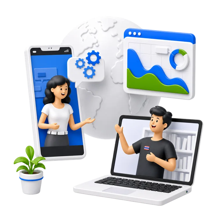 Thai ConX support team connected across commerce tools